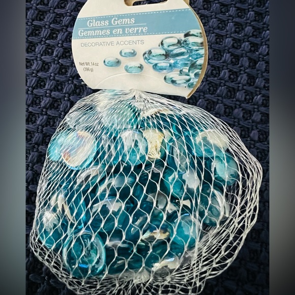 Blue Glass Gems Decorative Accents - Picture 4 of 4